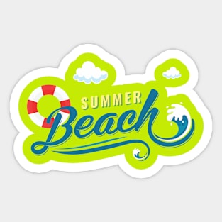 beach summer Sticker